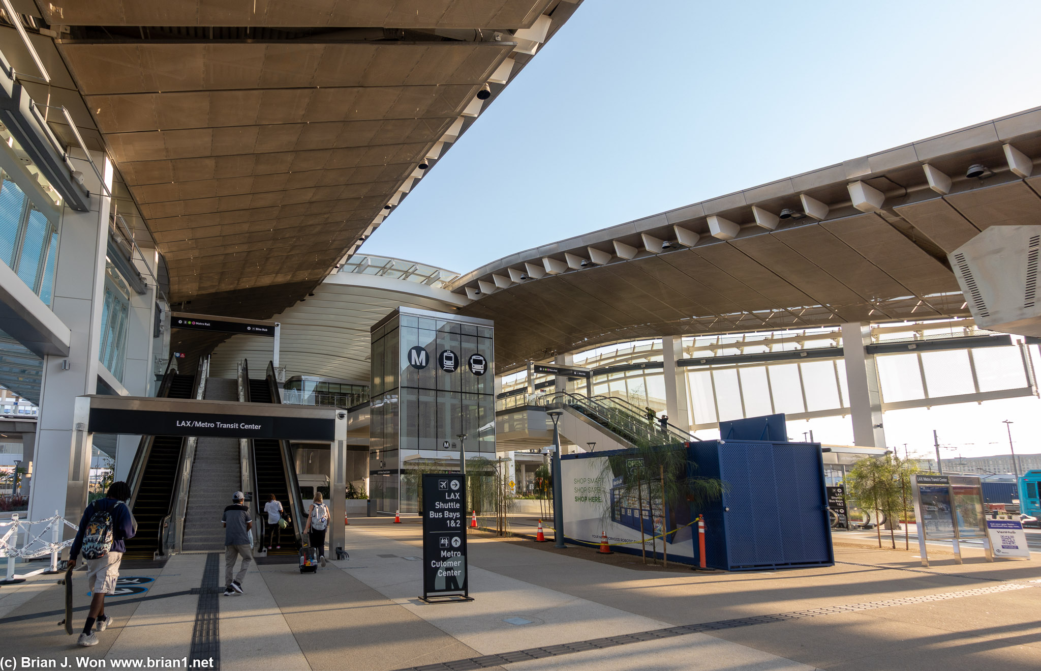 Finally checking out new LAX/Metro train station.