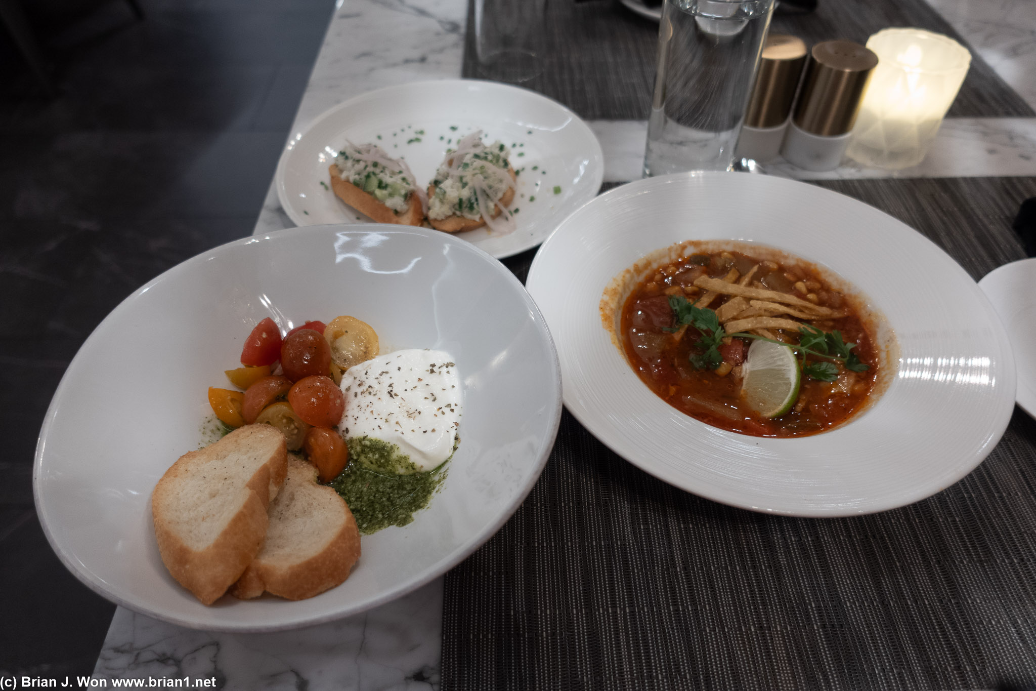 Add in buratta caprese salad.