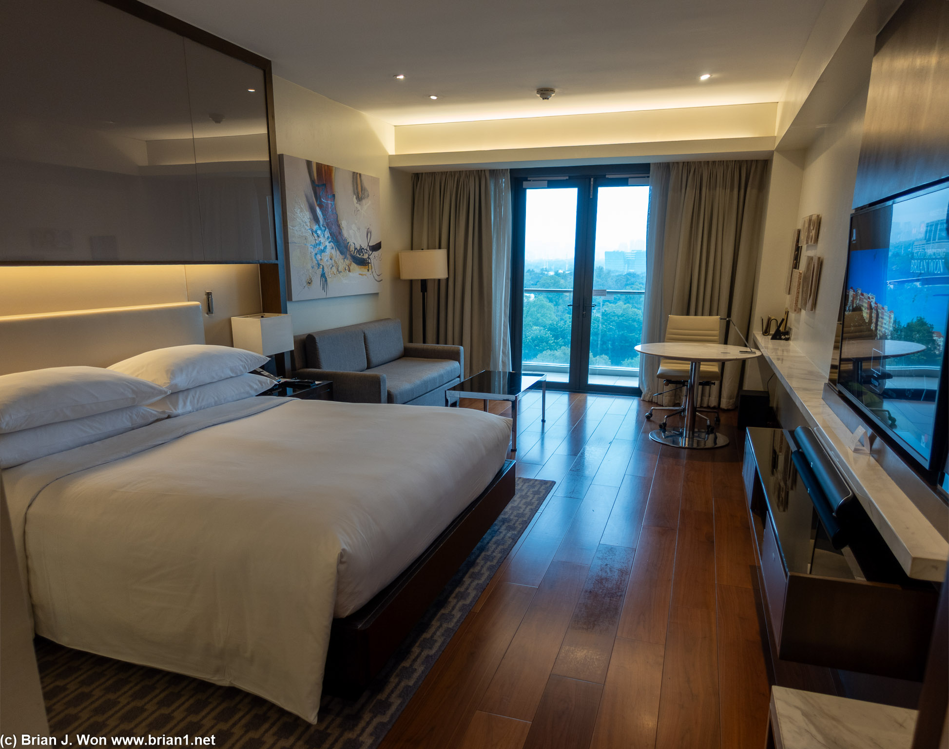 Rooms are ample.
