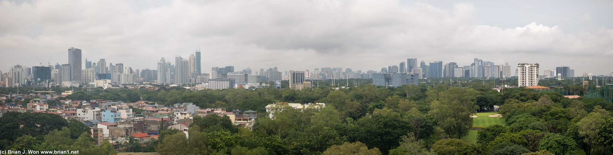View of the Manila skyline.