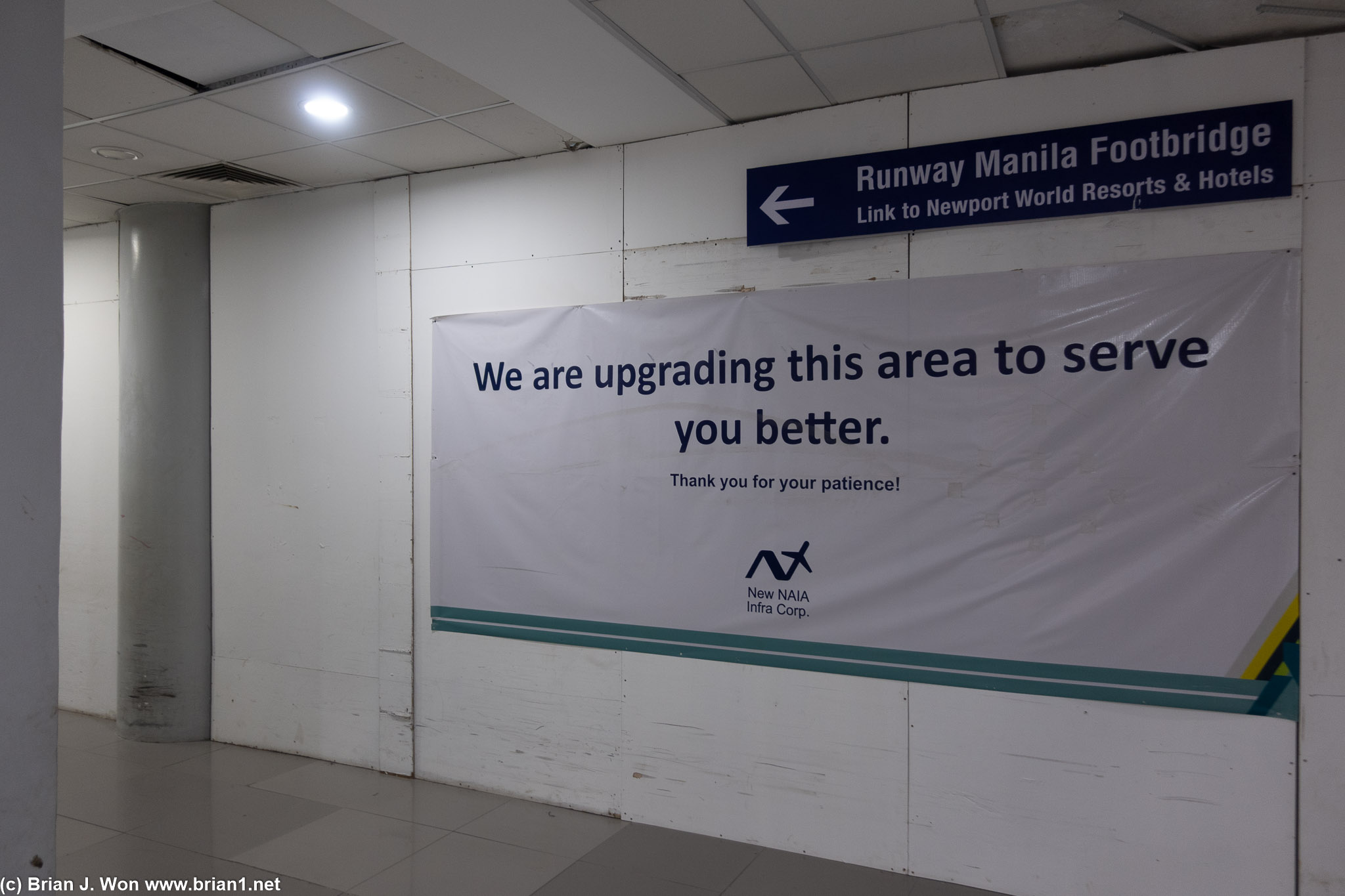 Construction means some signage is not good, best to pay attention.