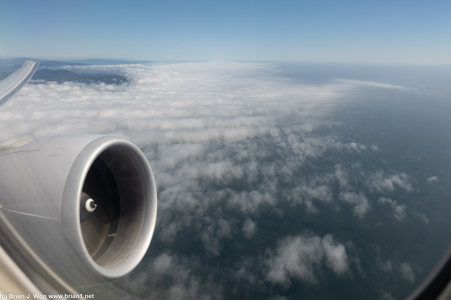 Taking off.
