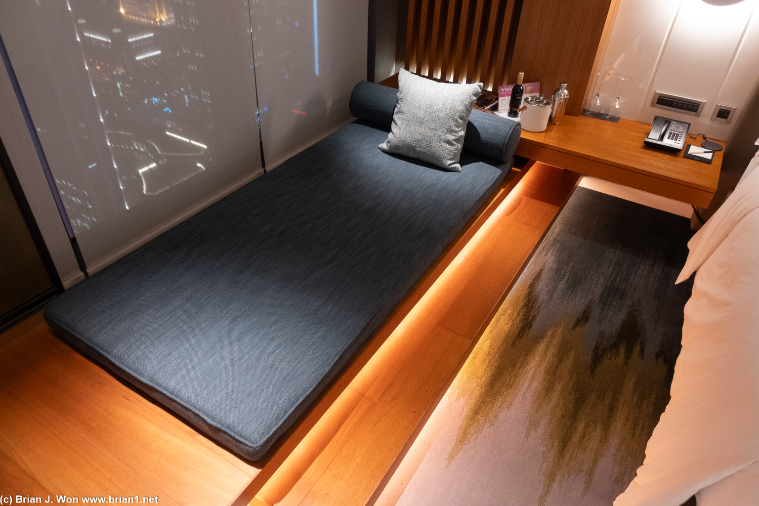 Lounging area.