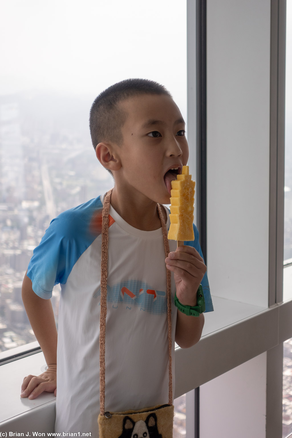 Lucas wanted a popsicle.