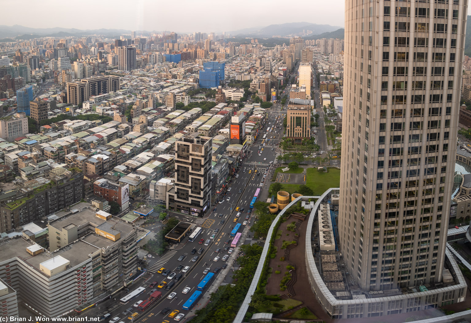 View from the W Taipei.