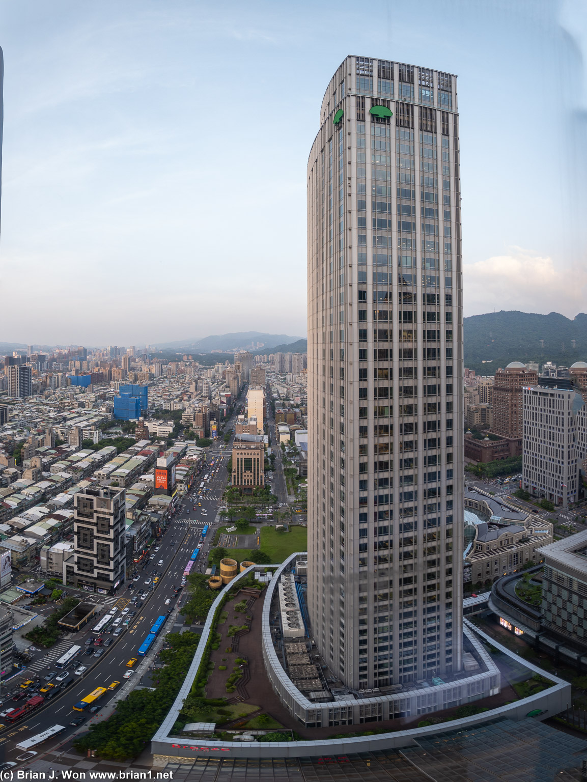 View from the W Taipei.