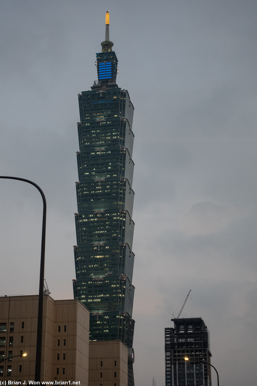 Taipei 101 in the evening.