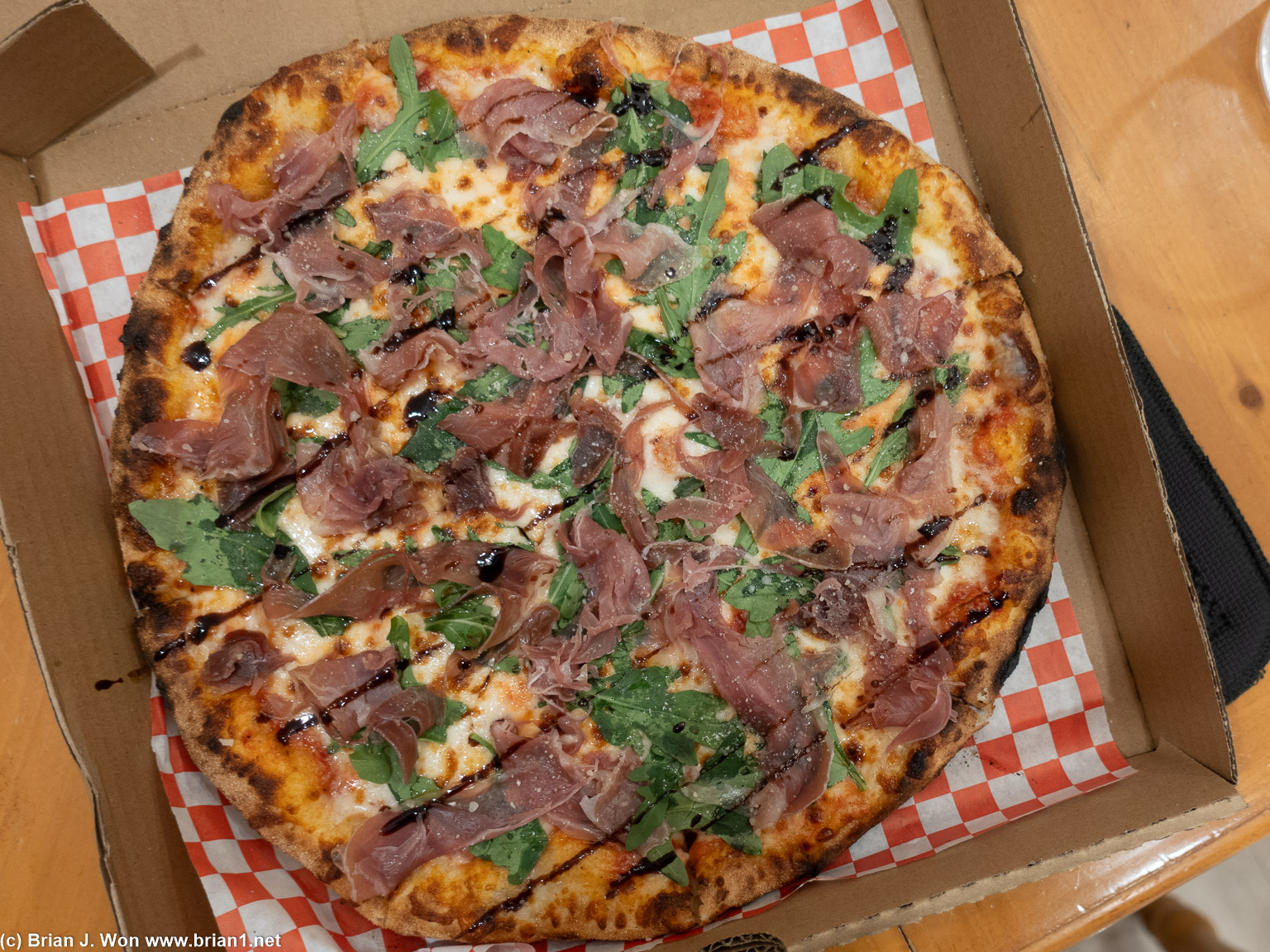 Pizza Linda does a decent pie for a food stand.