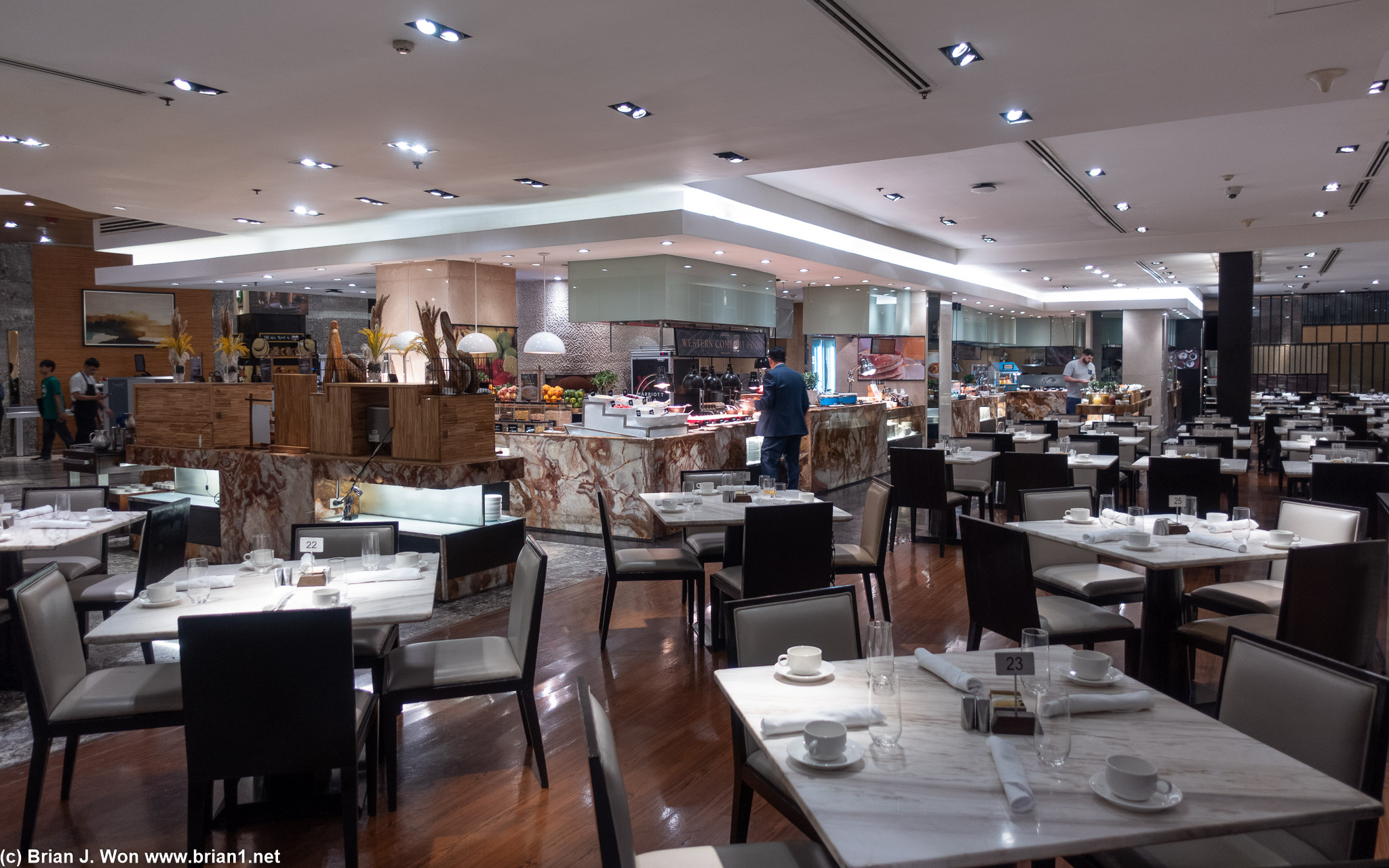 Marriott Cafe for breakfast.