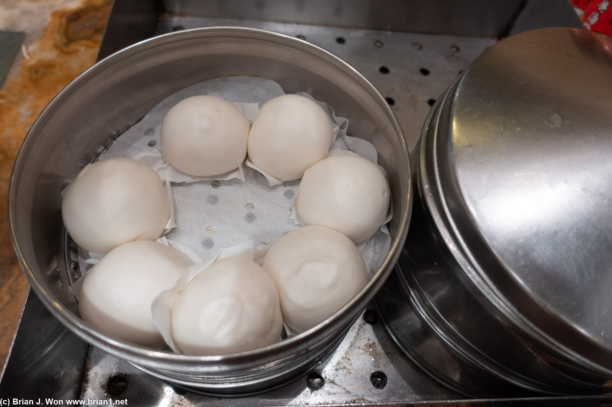 Steamed buns, actually there were two kinds.