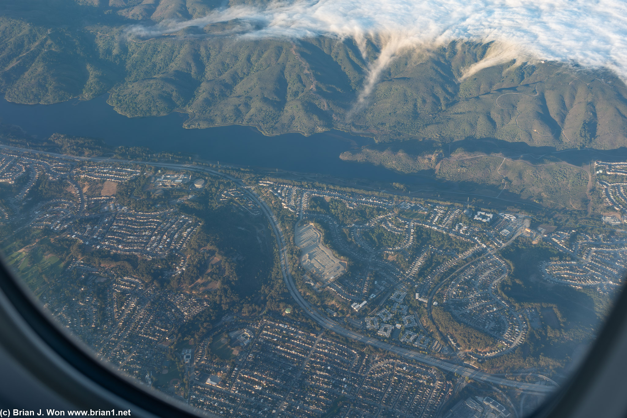 San Andreas Lake, I think.