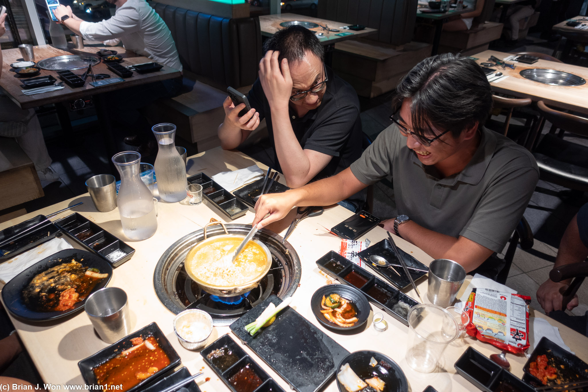 Hubert is perplexed how Jason can eat so much.