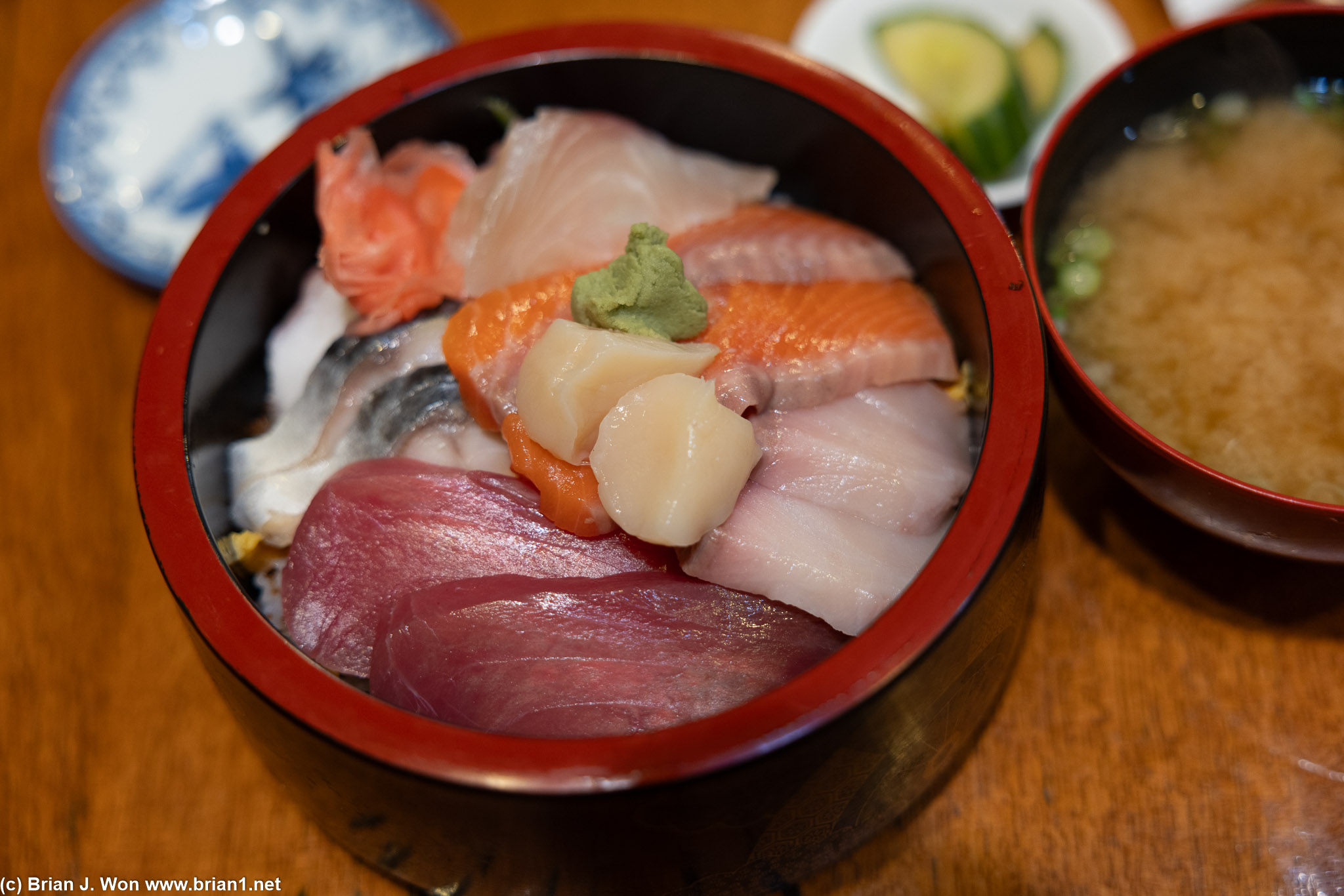 Sashimi "dinner" was really chirashi.