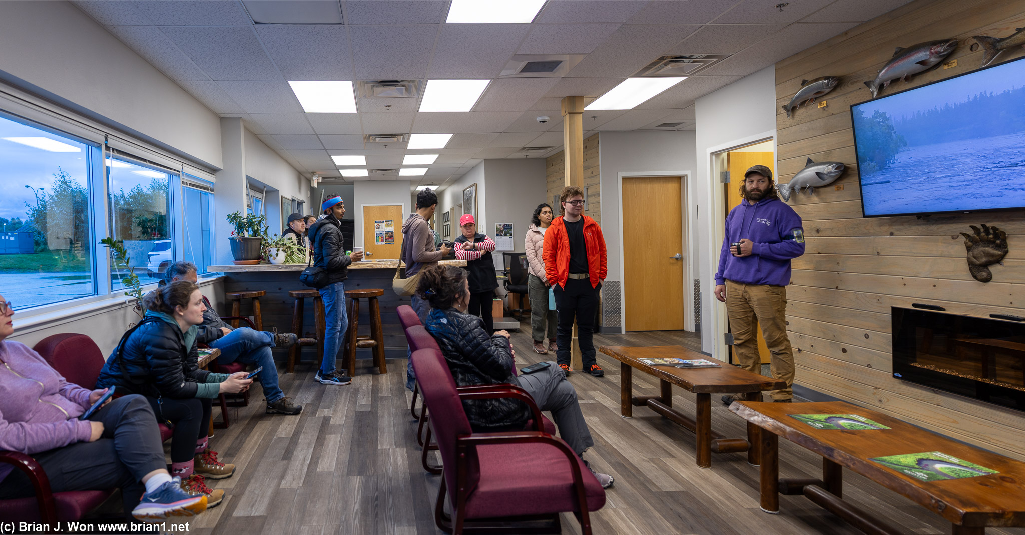 Would-be Katmai National Park visitors about to be disappointed due to bad weather.