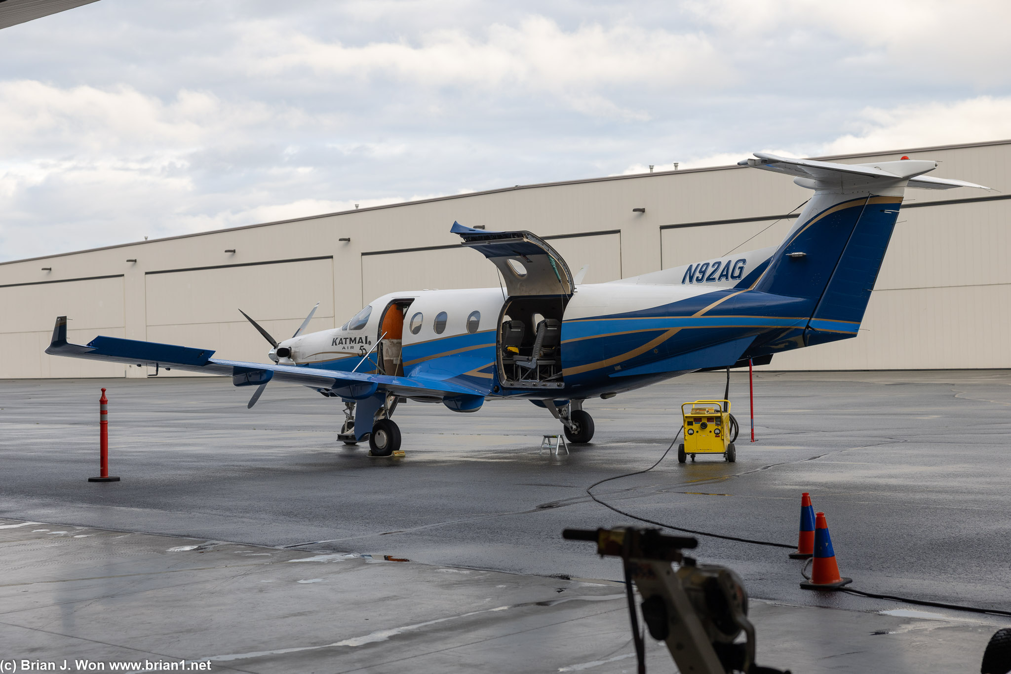 Pilatus PC-12 (N92AG) would have been today's ride.