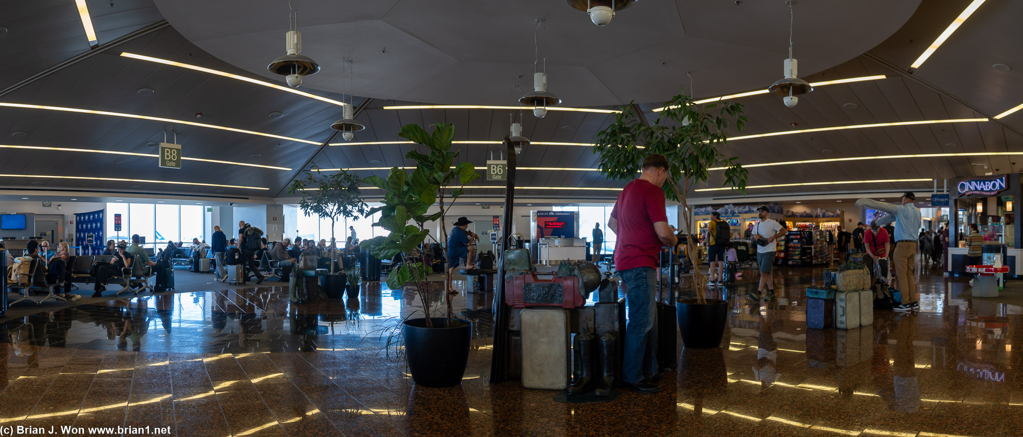 Inside Concourse B, South Terminal.