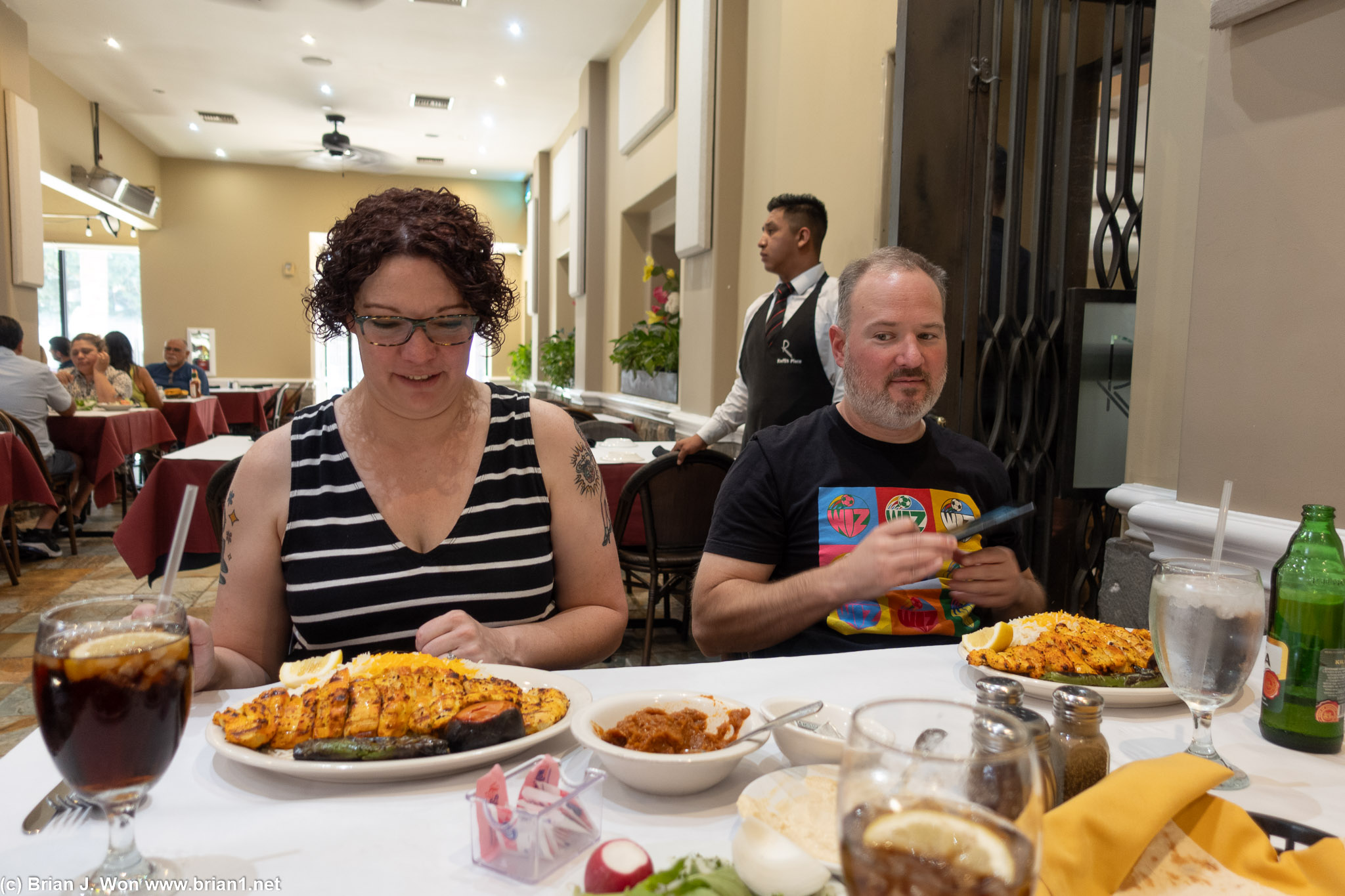 Intimidated by the amount of food.