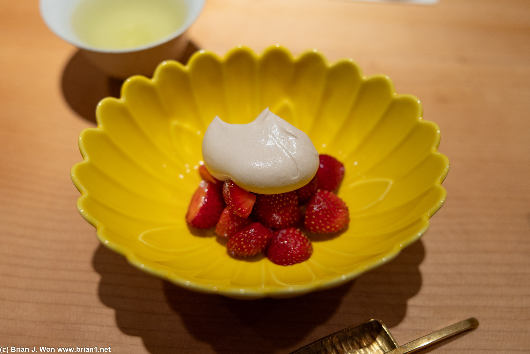 Harry's berries with kinako cream.
