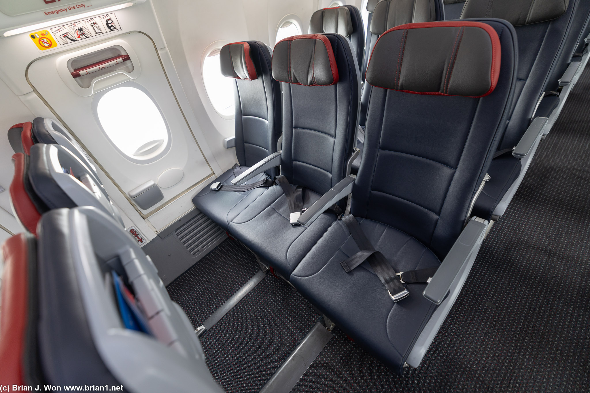 Exit row is the way to go.