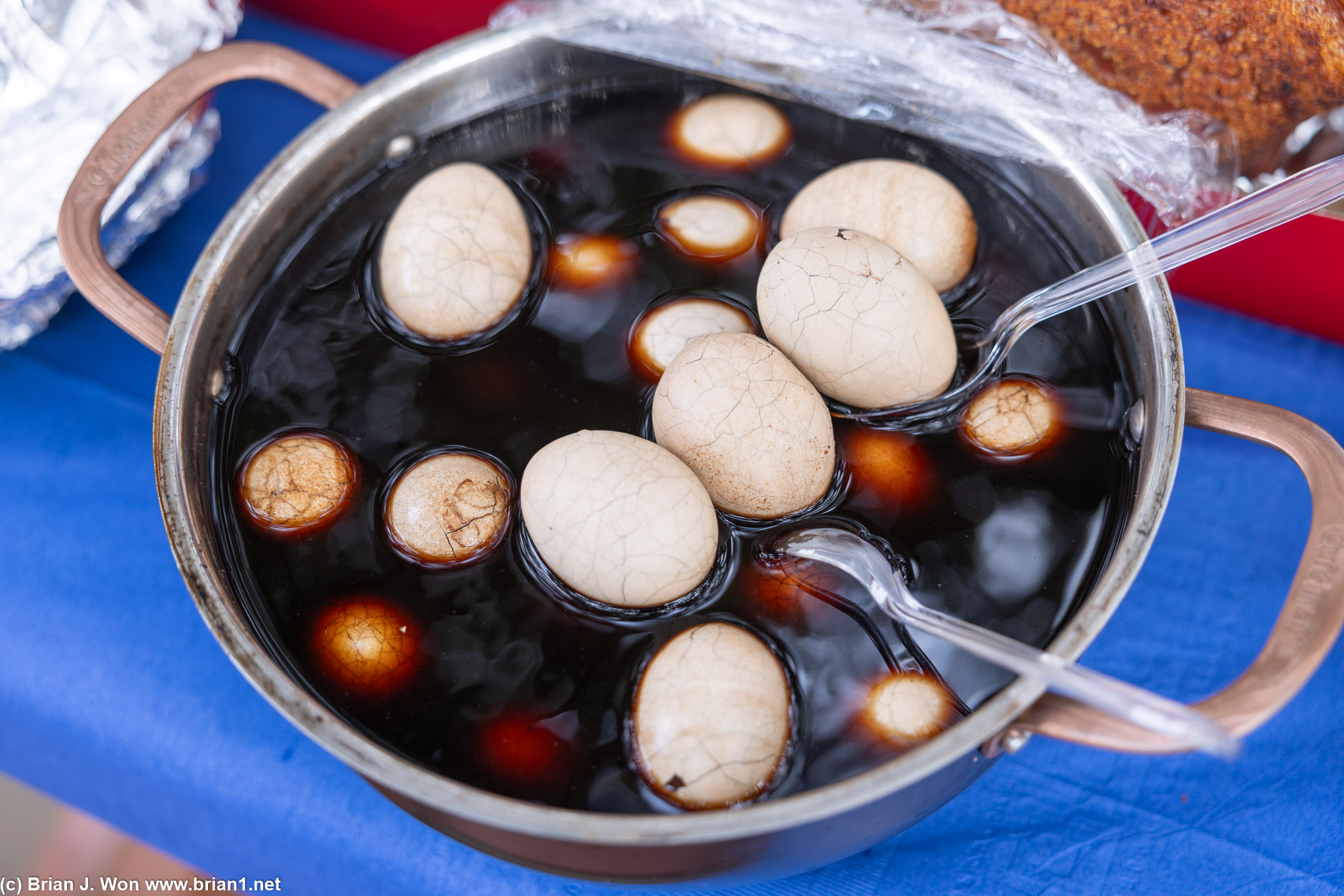 Walen and Lisa's homemade tea eggs.
