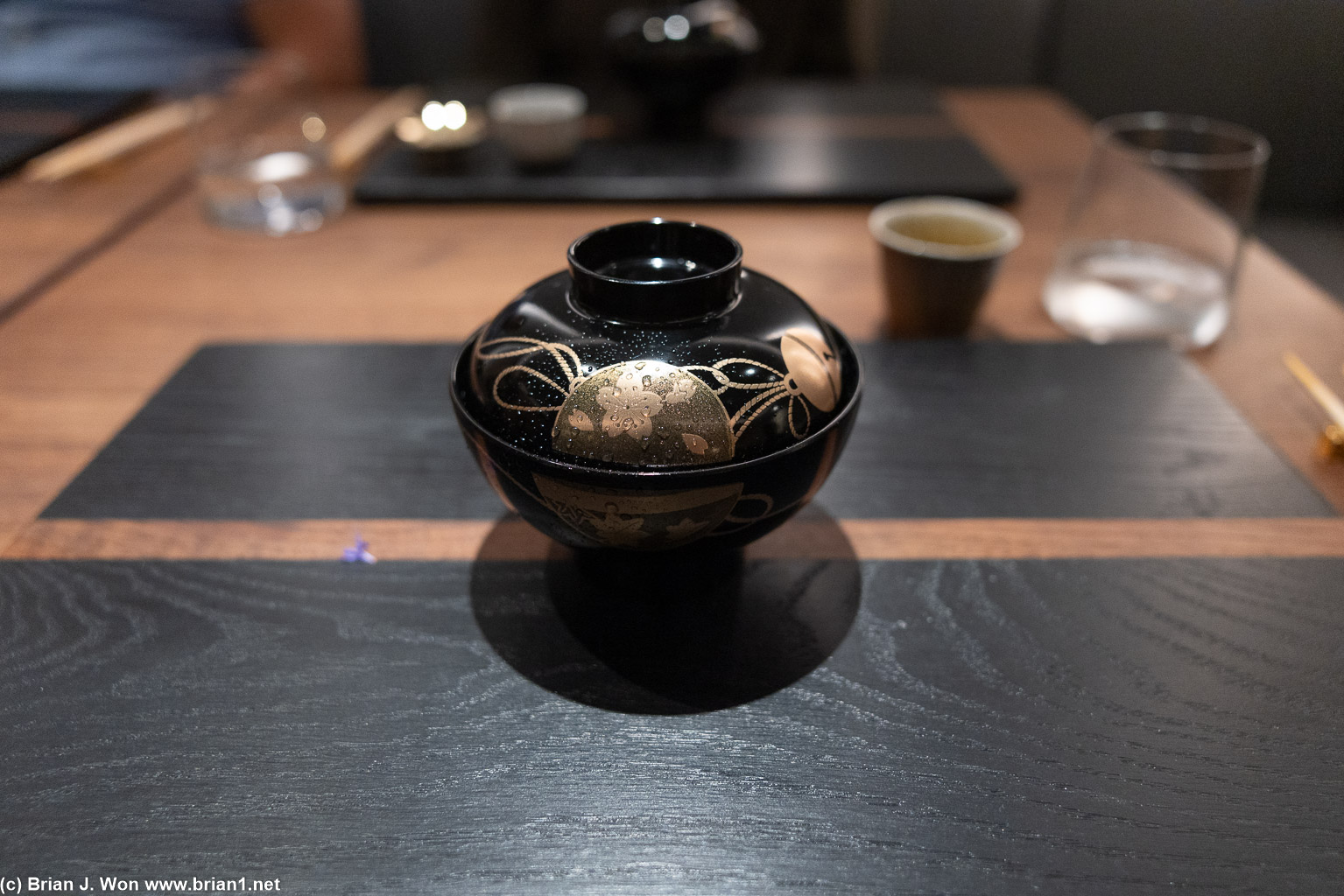 Owan: California black cod, matsutake, sudachi.