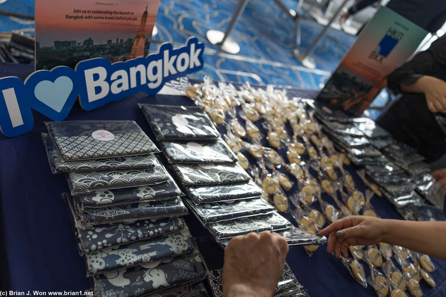 Inaugual flight swag.