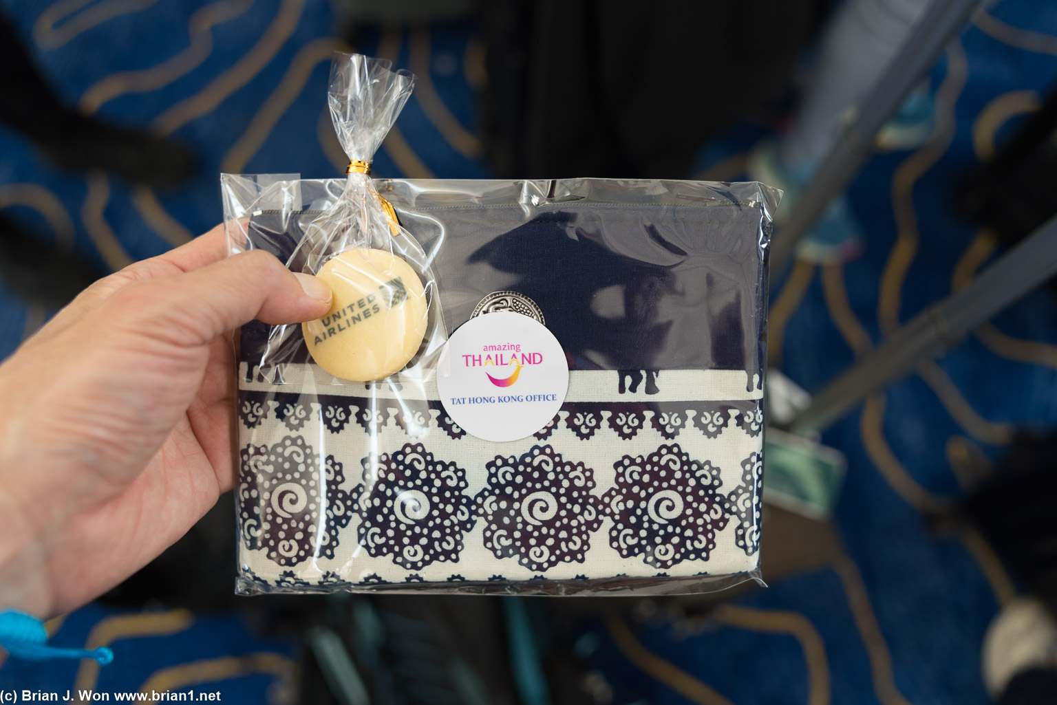 Inaugual flight swag.