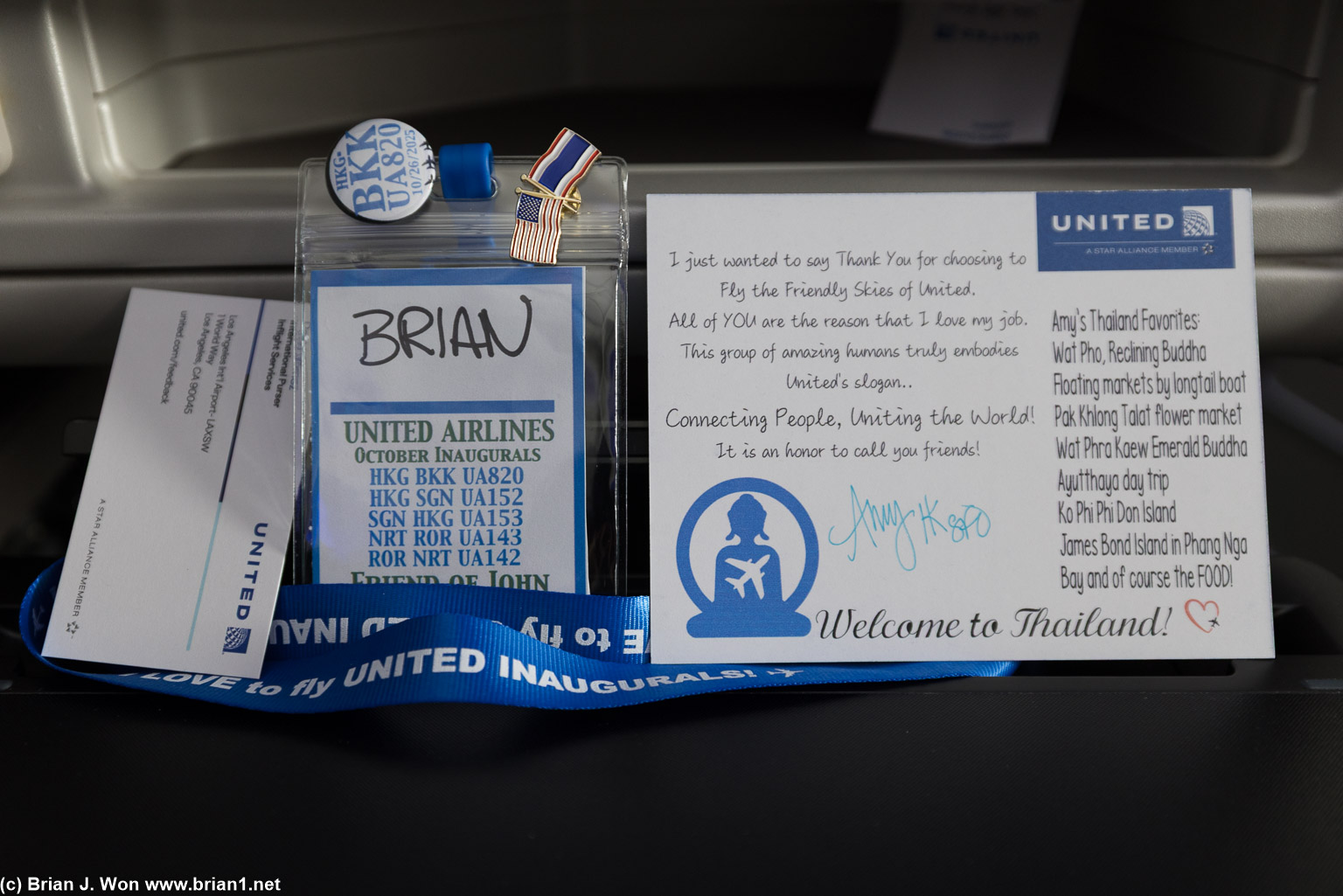 International pursers abound on this flight.