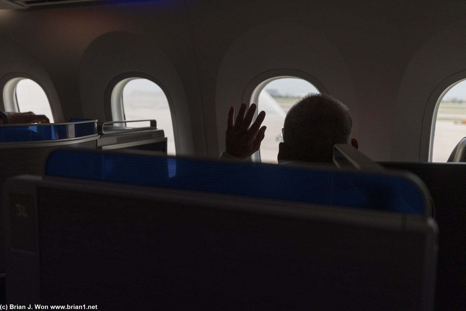 Water cannon salute on arrival.