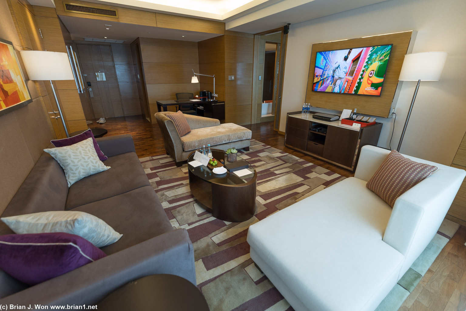 Living room, reverse angle.