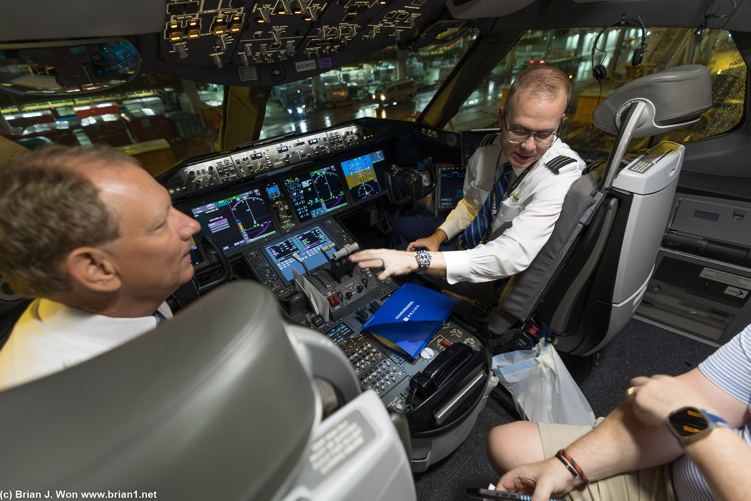 Back onboard with Captain Petrovitch and FO Burke.