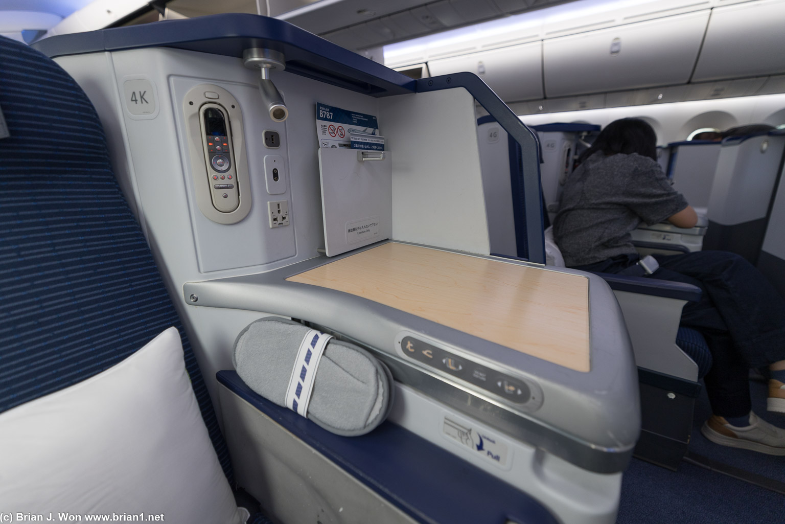 No enclosed storage.