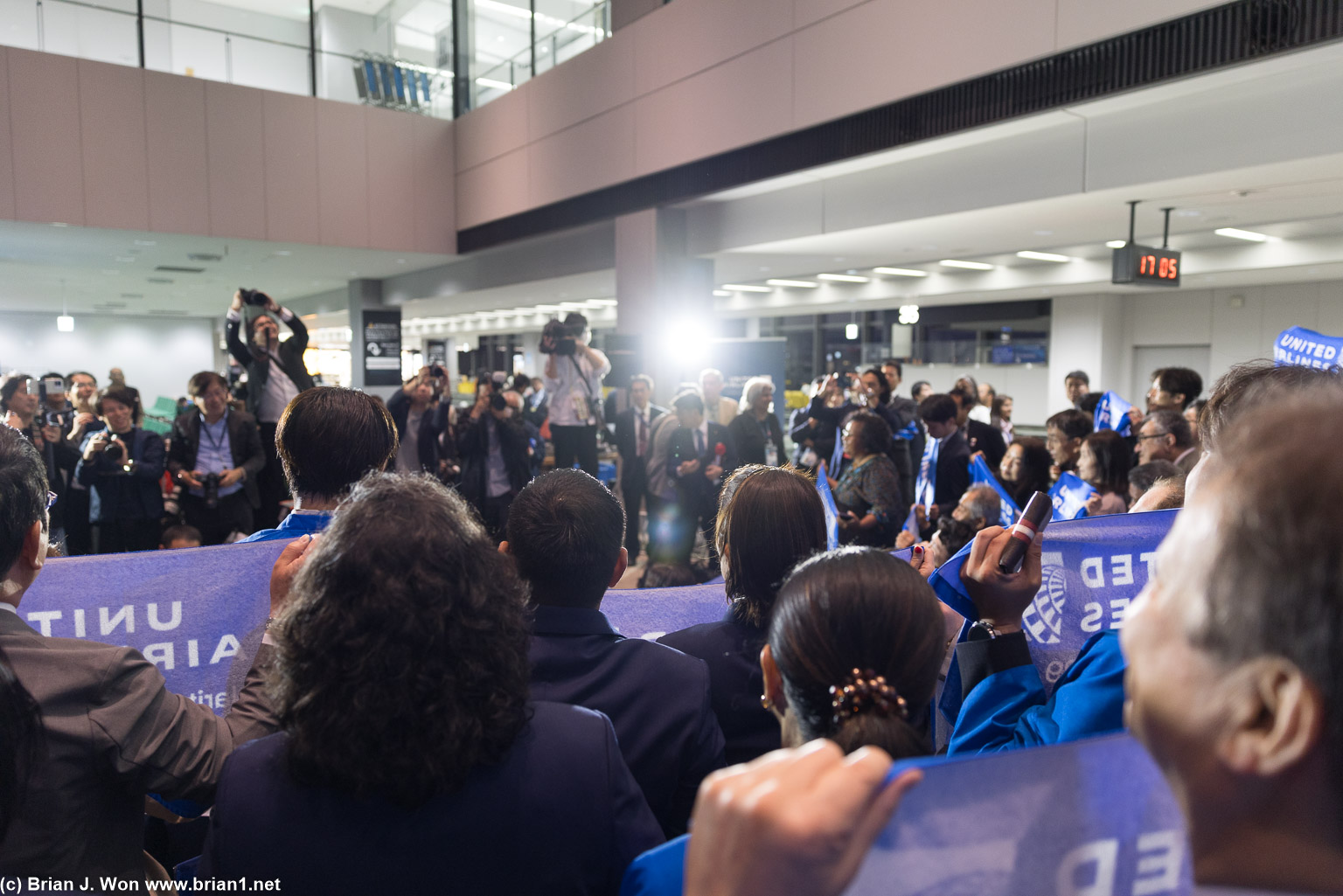 Group photo with all the passengers.