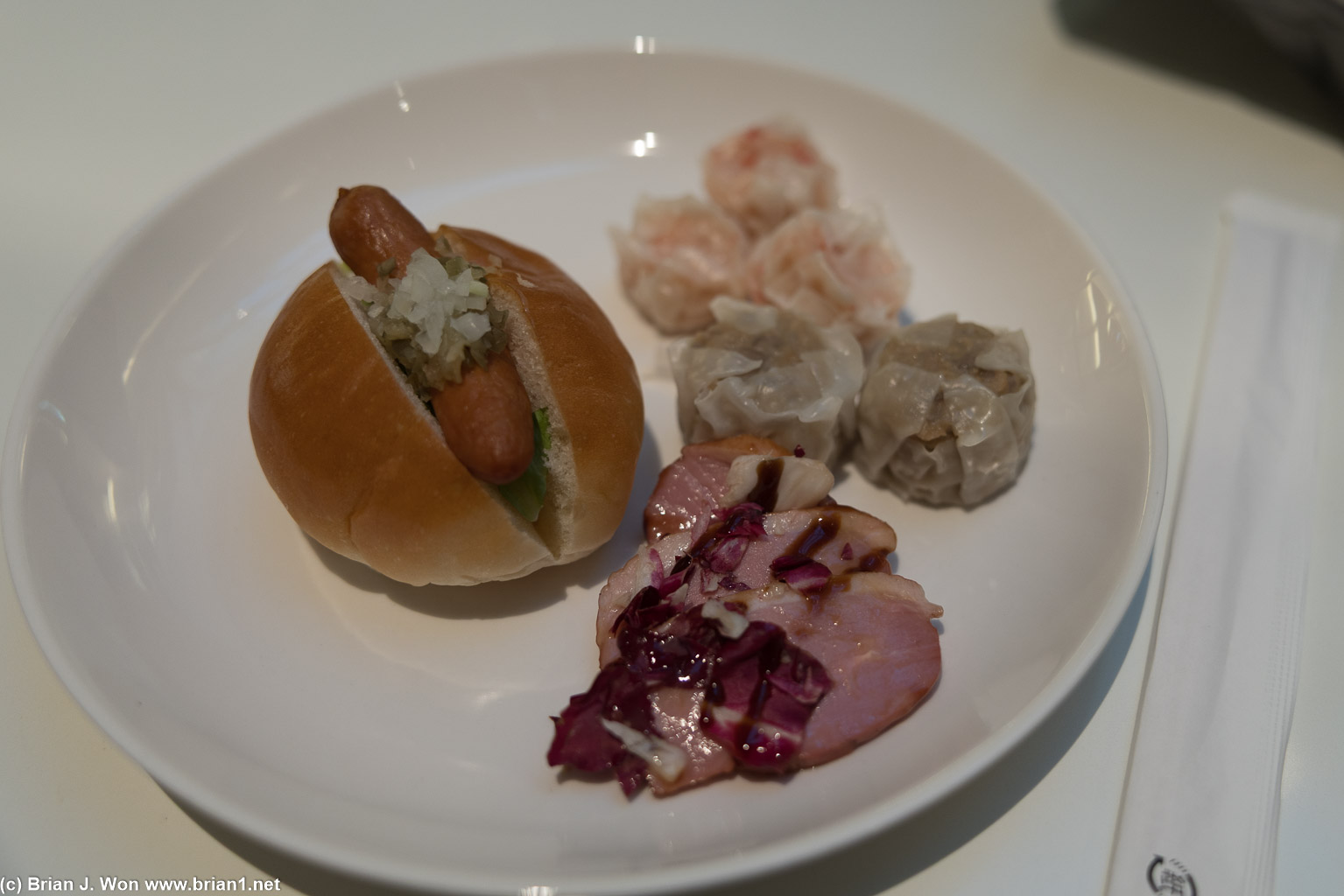 Quick snack at the United Club. Duck was good, rest passable at best.