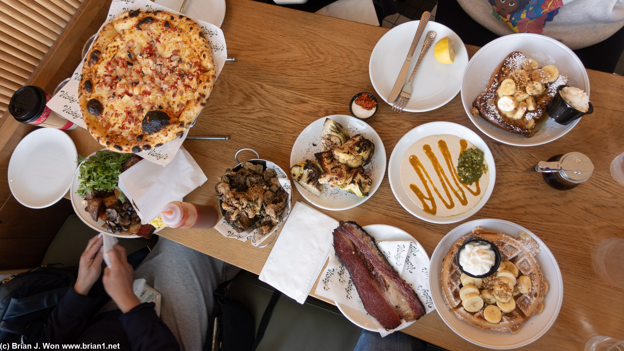 The spread. Pastrami was kind of salty.