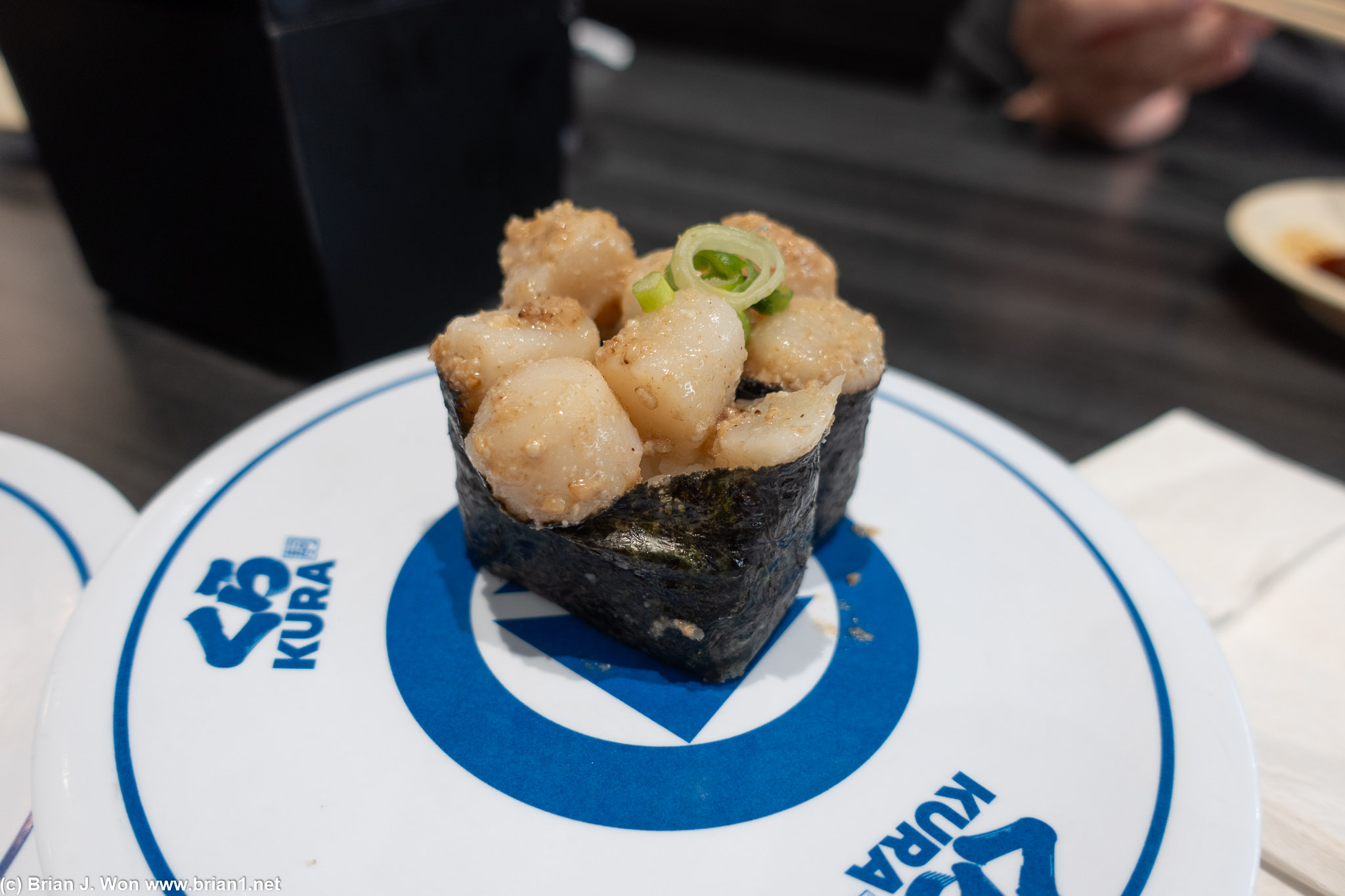 Scallop sushi at Kura.