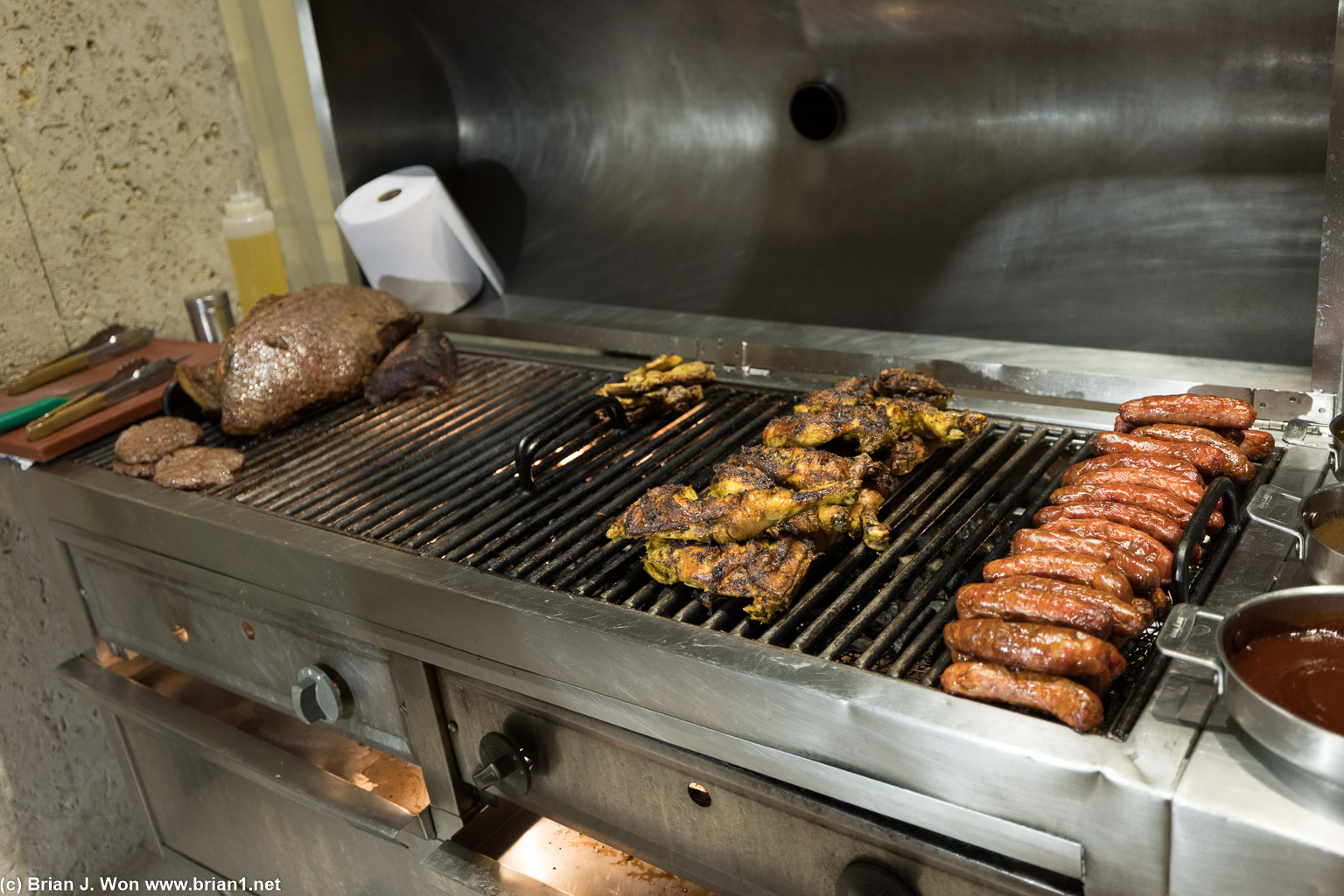 Visiting Liberi, which operations as an outdoor grill for dinner.