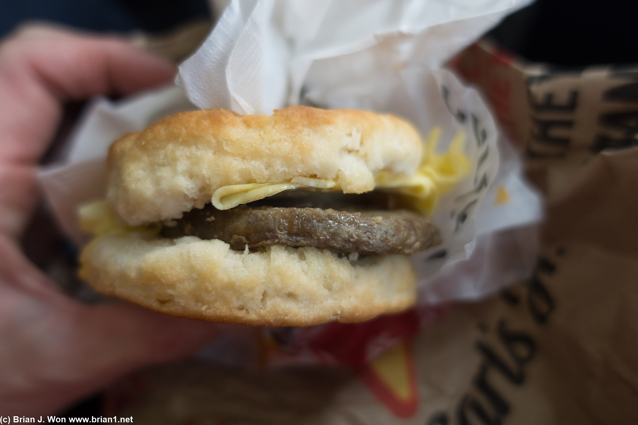 Carl's Jr. for breakfast.