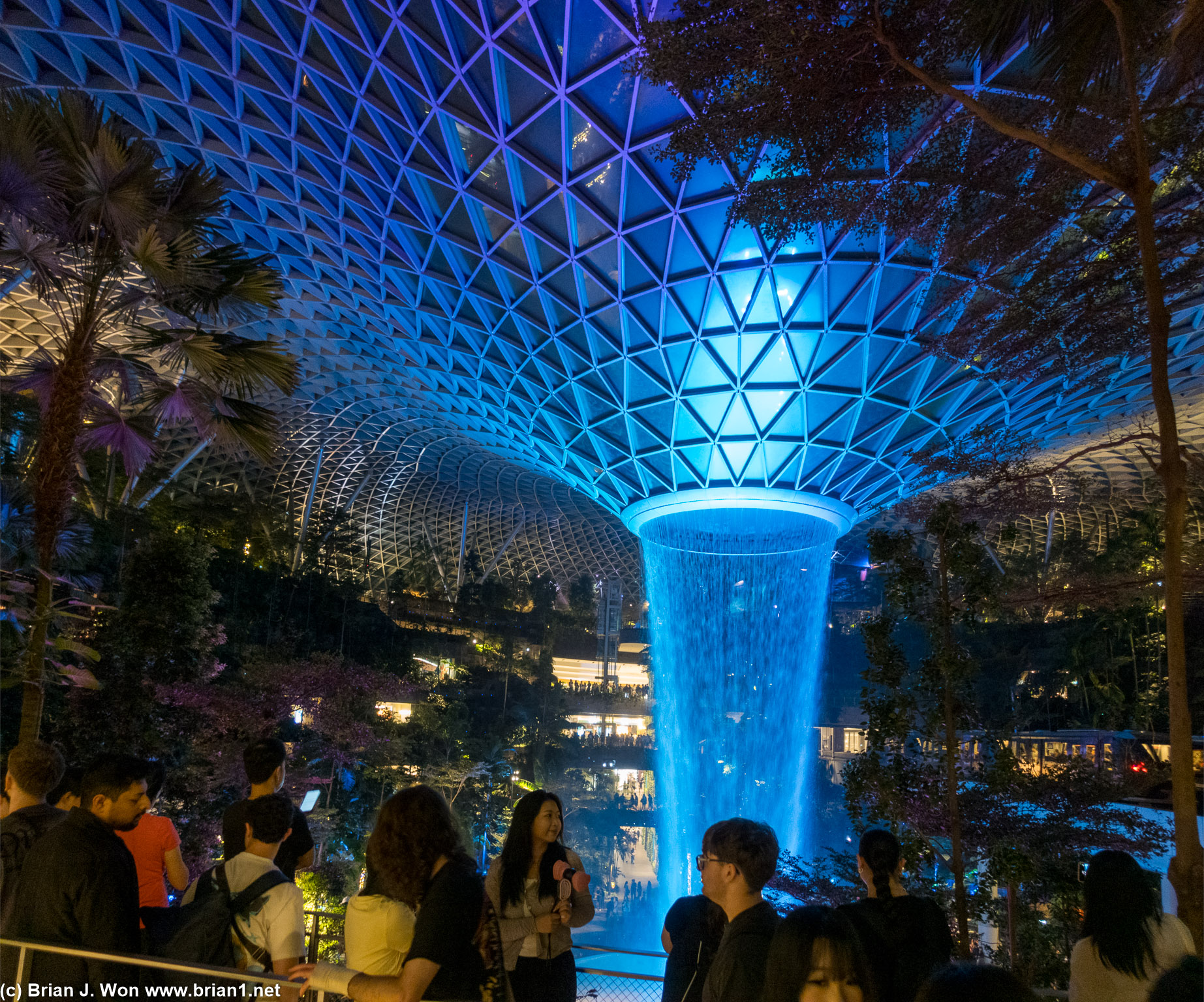 Jewel Changi, always crowded with tourists.