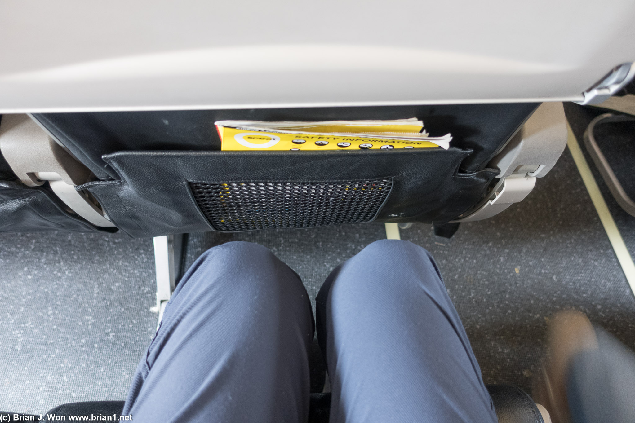 Leg room not the worst. But no power or anything.