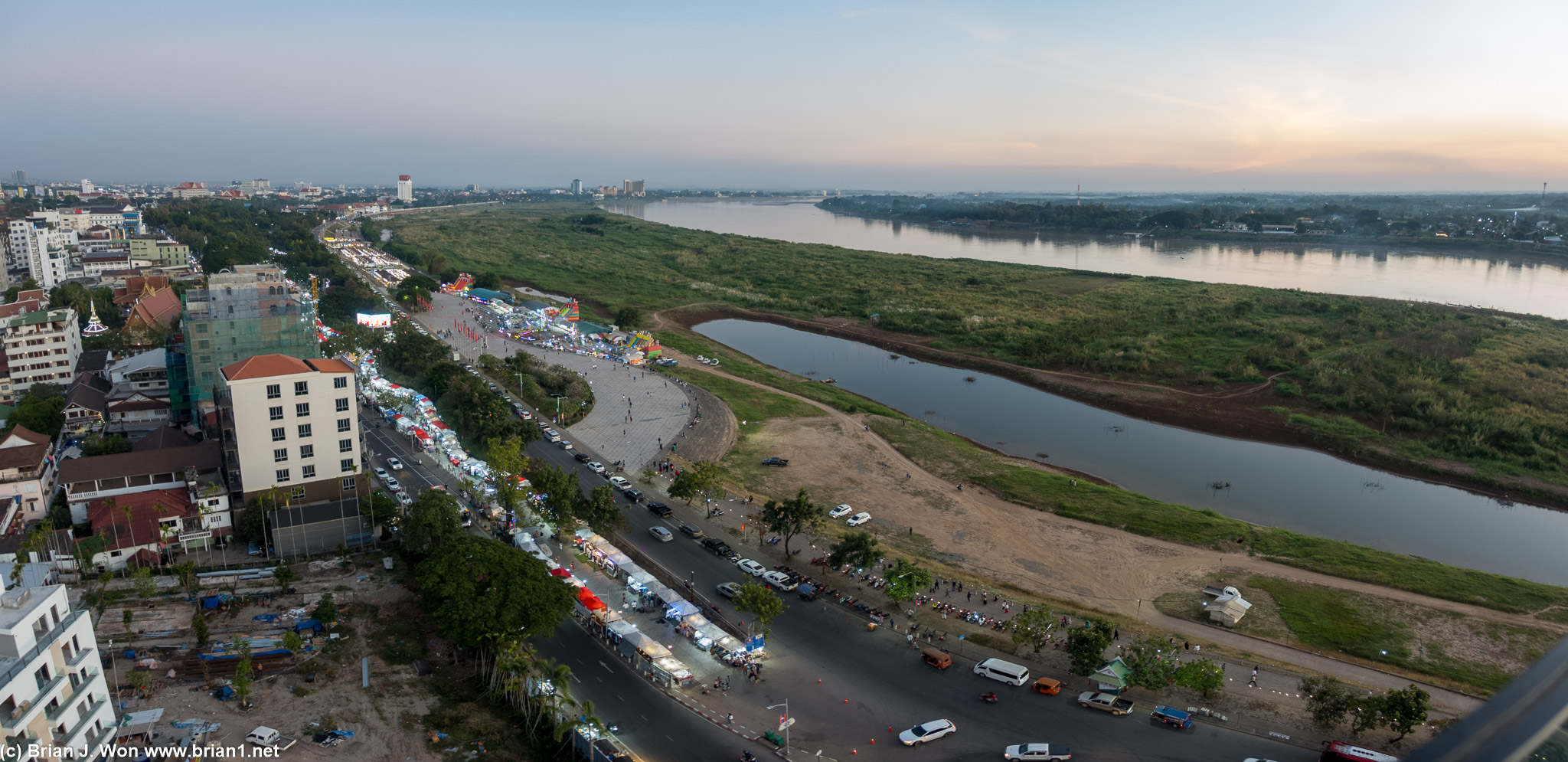 View from the rooftop bar.