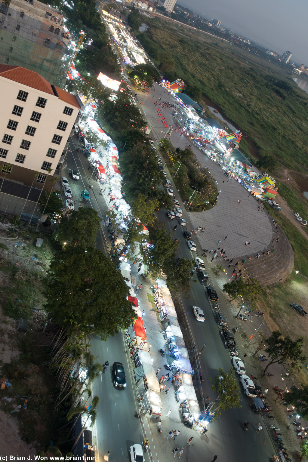 Night market now in full swing.