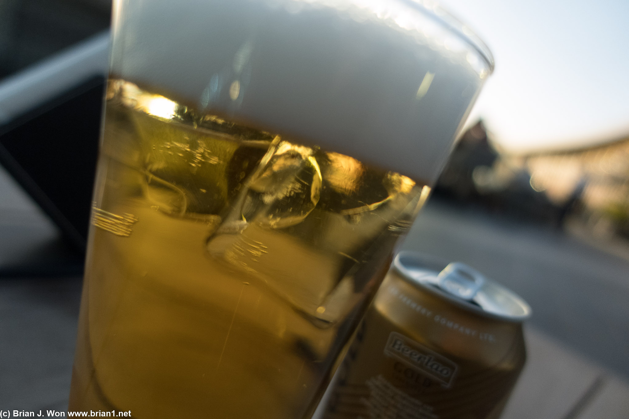 You know it's hot when they drop an ice in your beer without asking.