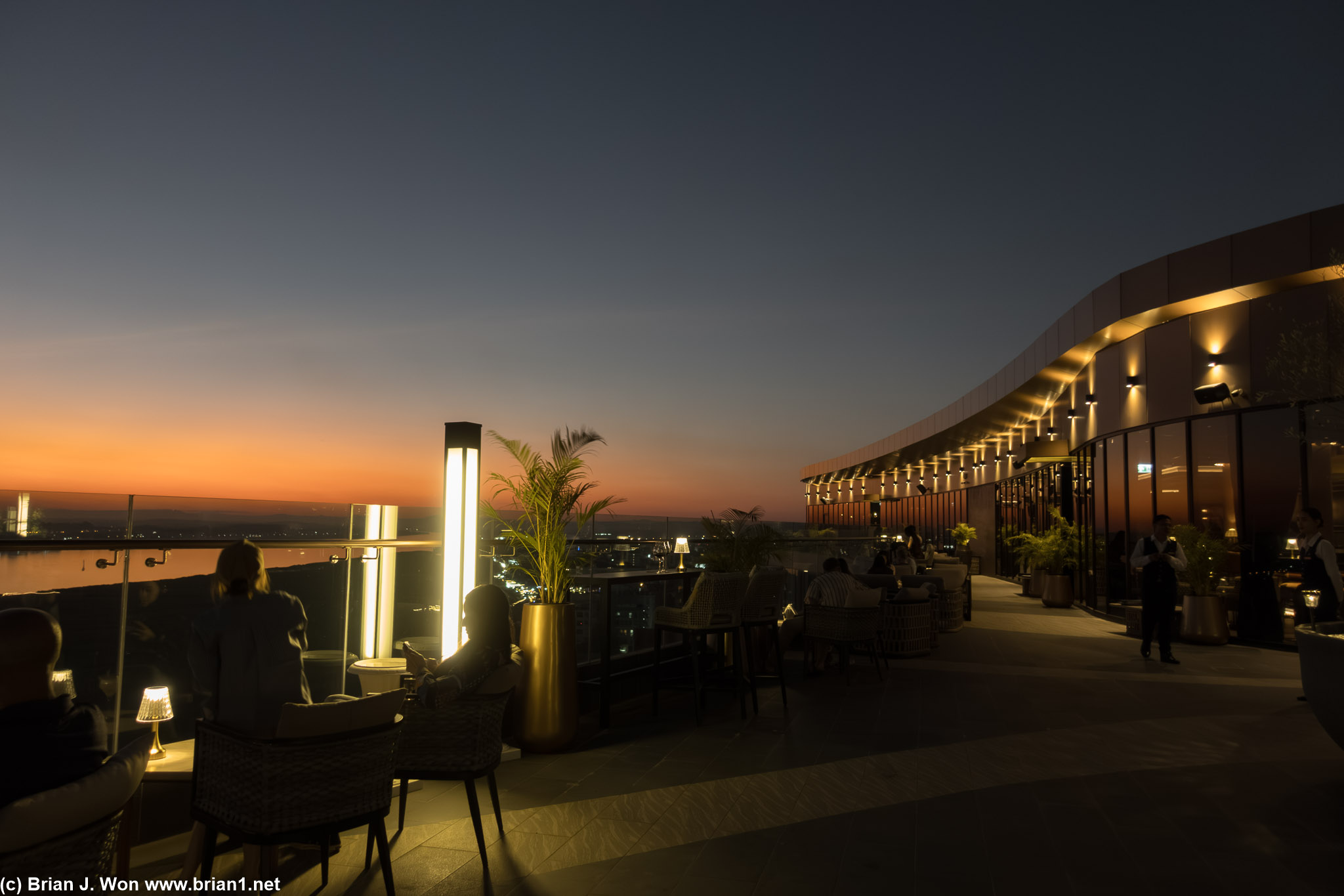 Amari Vientiane rooftop isn't the worst place for sunset.