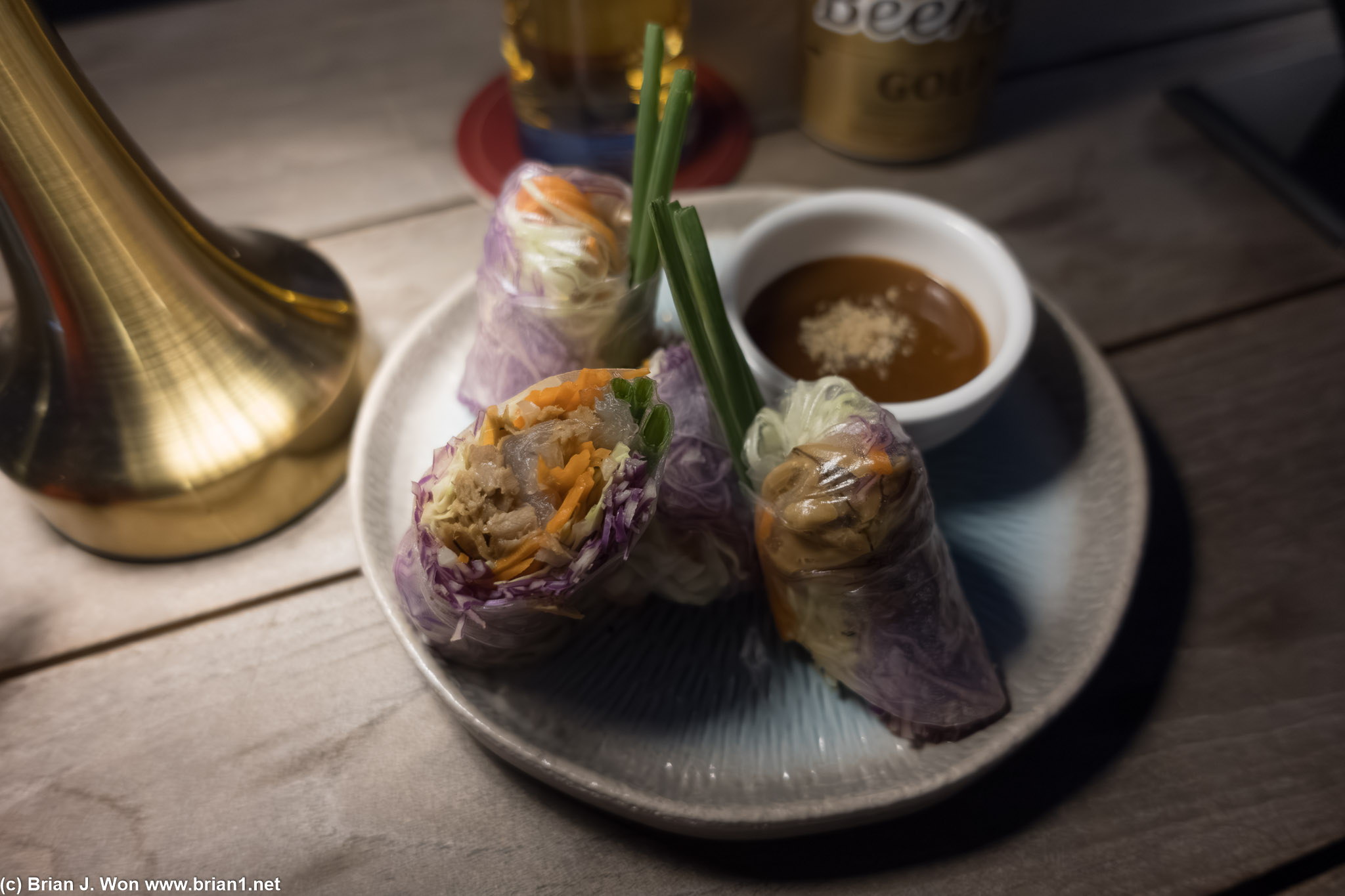 Duck spring rolls were meh.