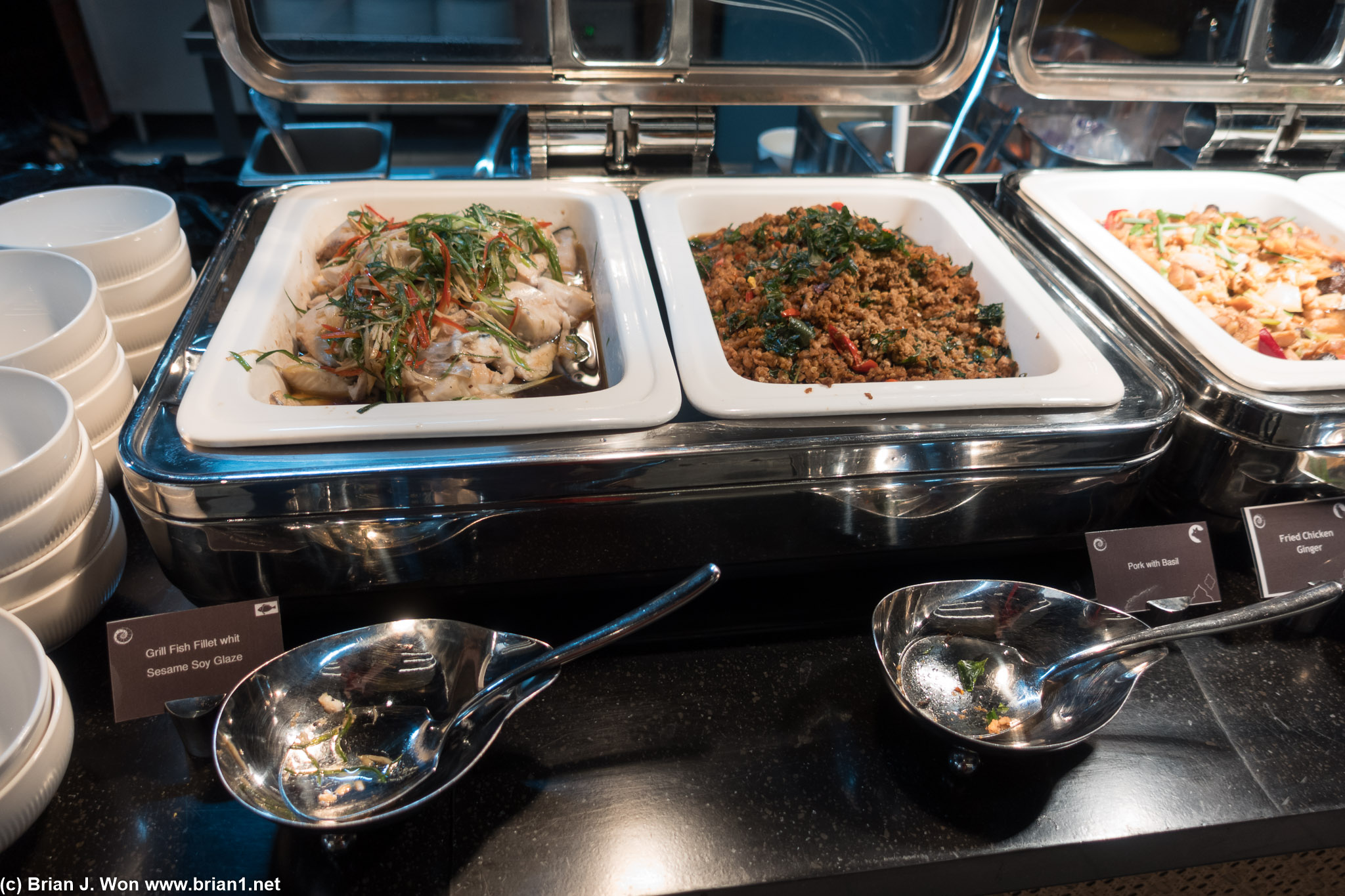 I think that was catfish. Pork was nicely spicy.