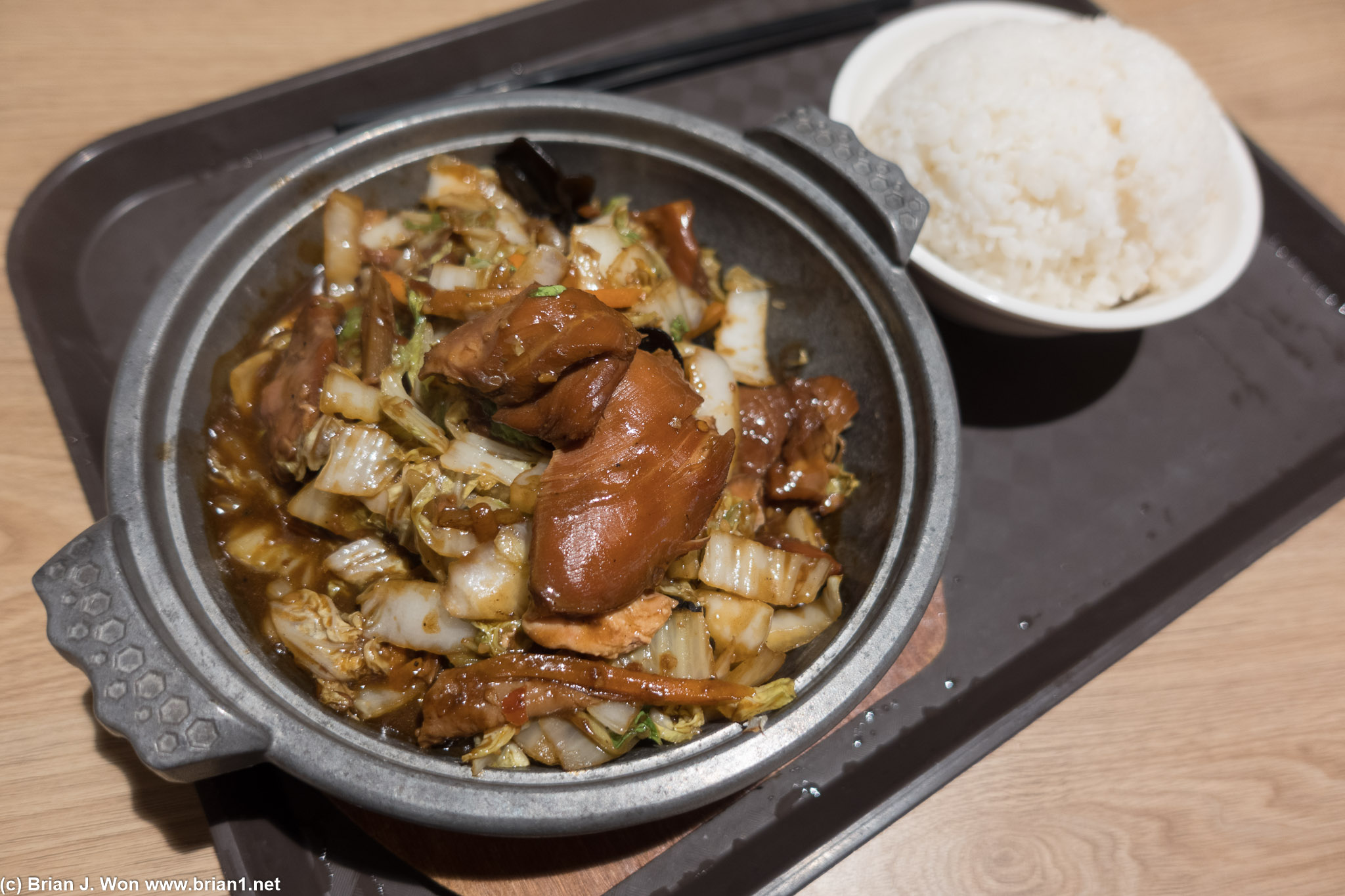 ChongQing chicken pot was meh. Not much flavor and kind of overcooked.