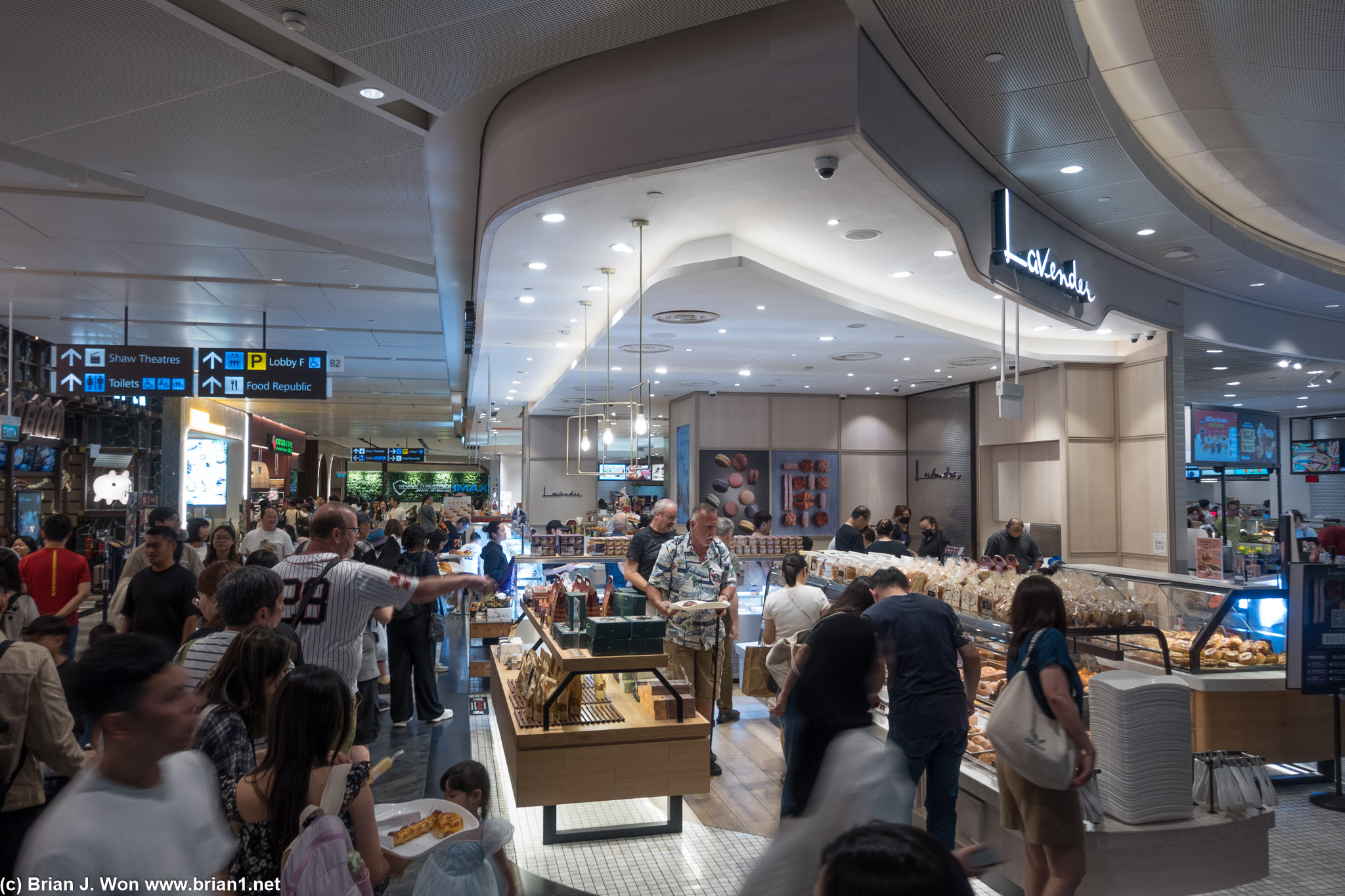 Lavender Bakery also busy, but line moves fast.