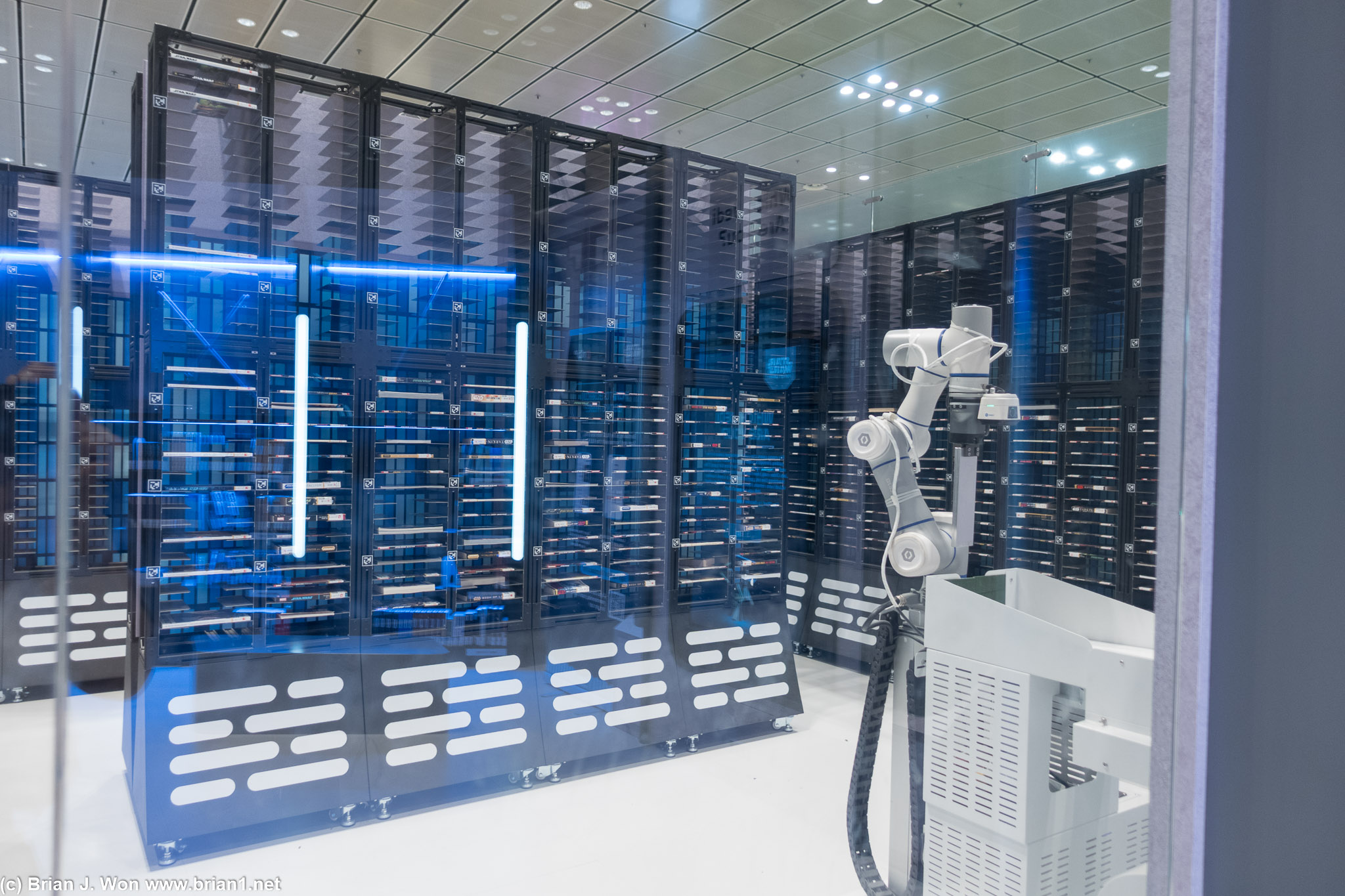 Inside the Star Wars Library.