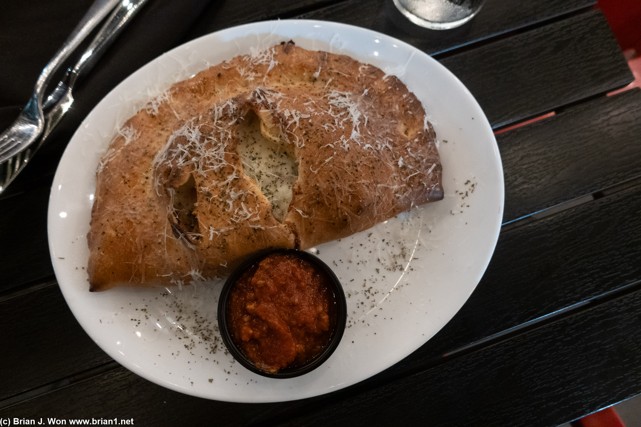 Calzones here are weird.